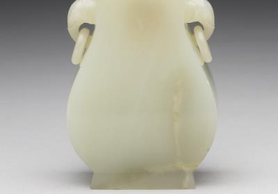 图片[2]-Jade square hu vessel with elephant-shaped handles, Qing dynasty, Qianlong reign (1736-1795)-China Archive